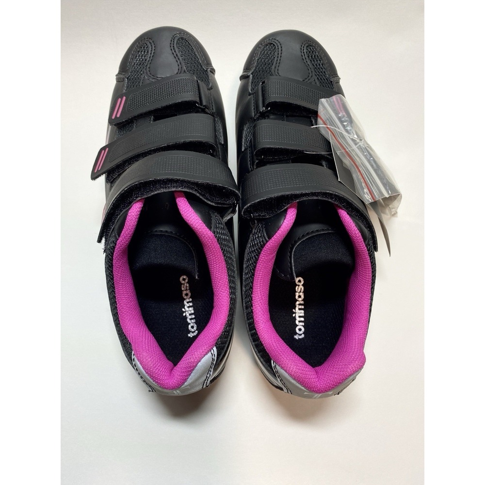Tommaso W. Pista 100 + Delta Womens Cycling Shoe Pink/Black Size‎ 8 NWT